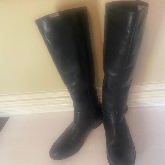 Clarks Pita Arizona Women's Black Leather Buckle Boots, Knee High, size 9M - Picture 7 of 14